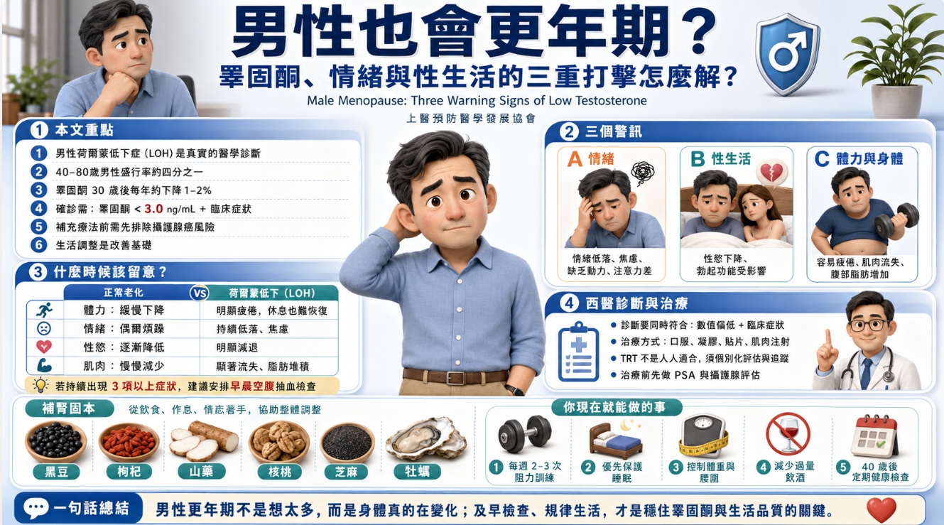 Male Menopause Three Warning Signs of Low Testosterone